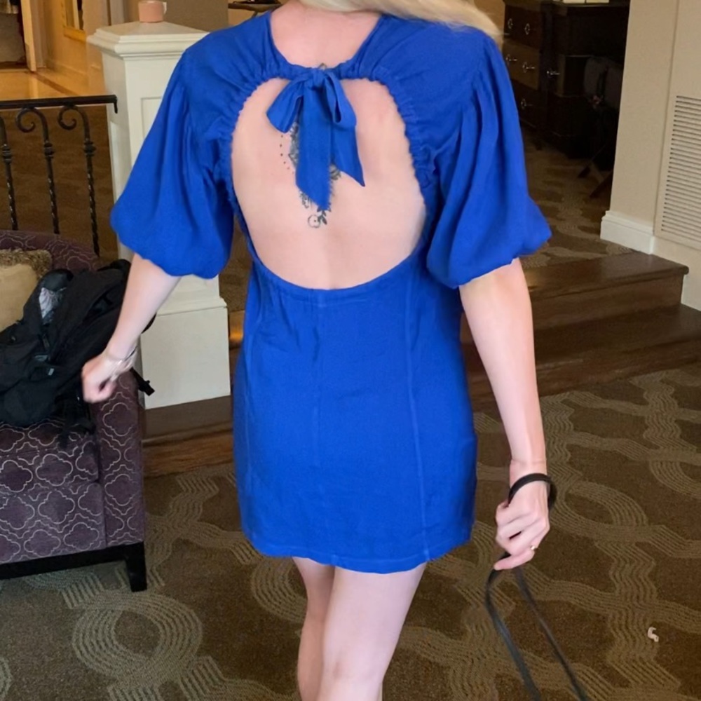 Blue Zara Mini Dress